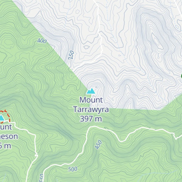 Map of Mount Tarrawyra