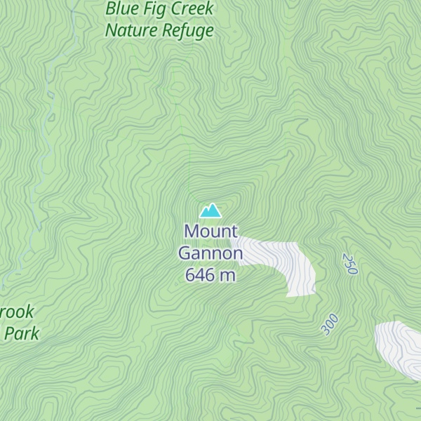 Map of Mount Gannon