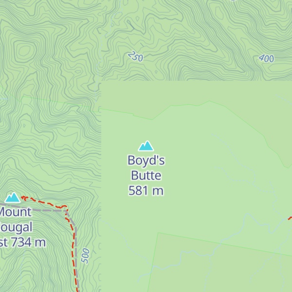 Map of Boyd's Butte