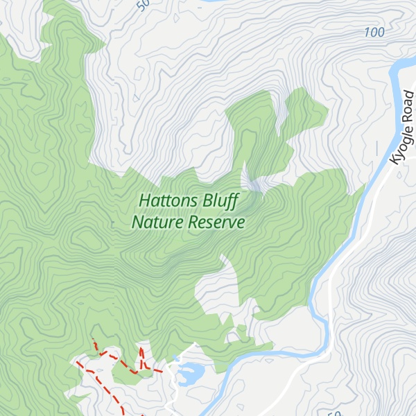 Map of Hattons Bluff