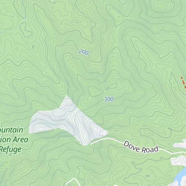 Map of Little Bally Mountain
