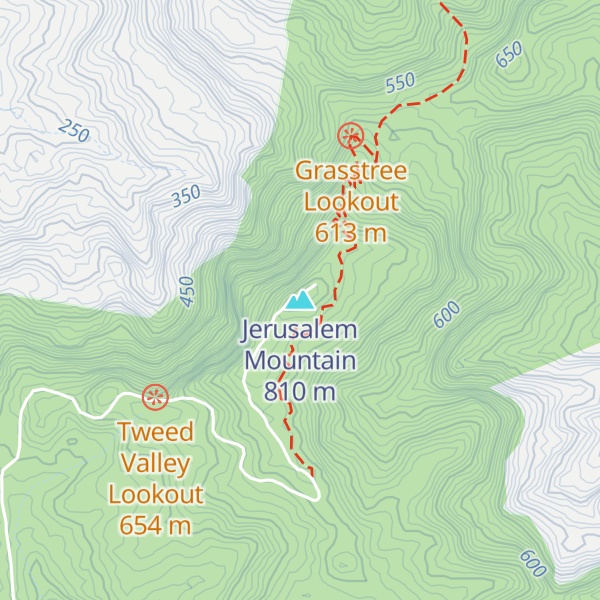 Map of Jerusalem Mountain