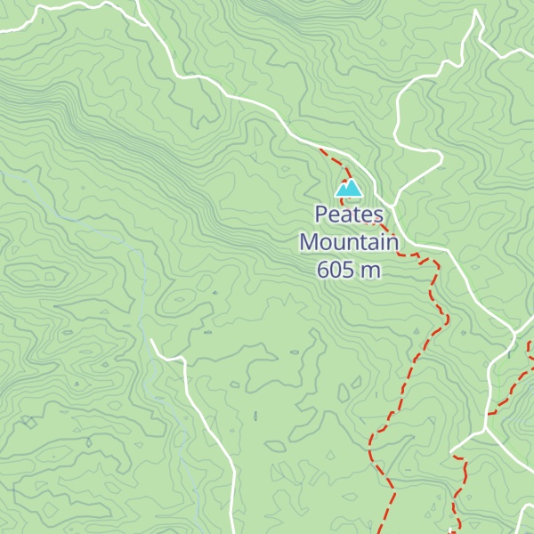 Map of Peach Mountain