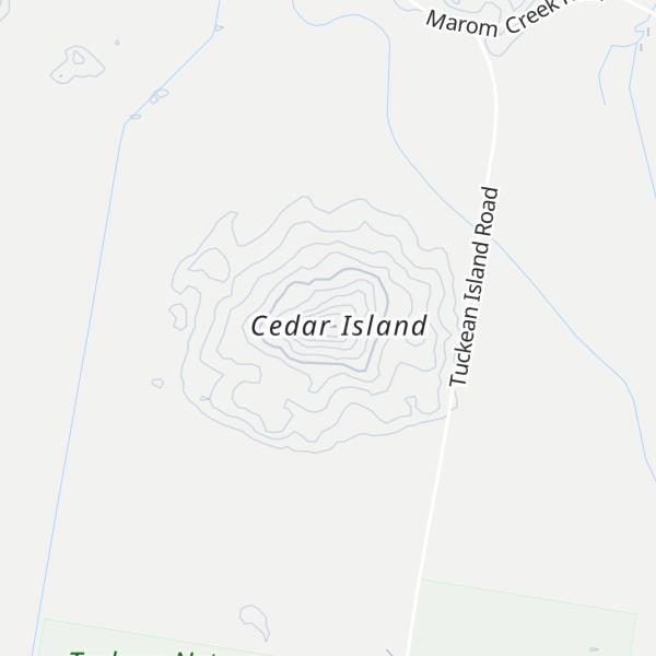 Map of Cedar Island