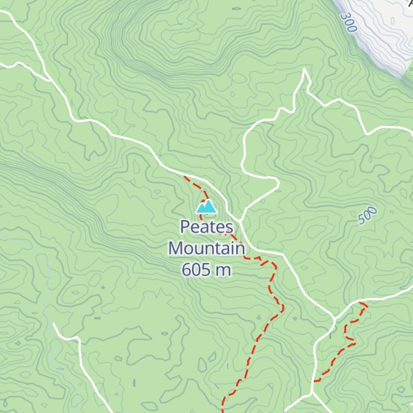 Map of Peates Mountain