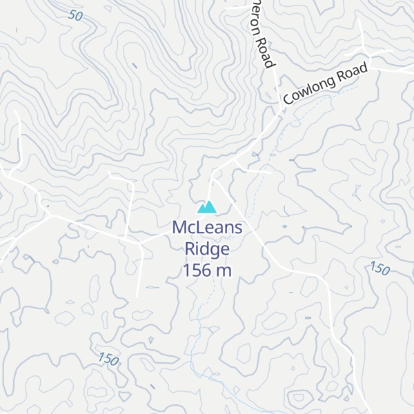 Map of McLeans Ridge