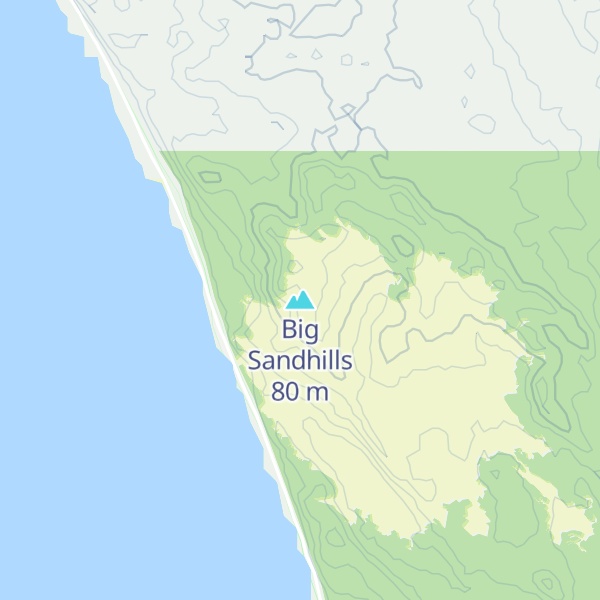 Map of Big Sandhills