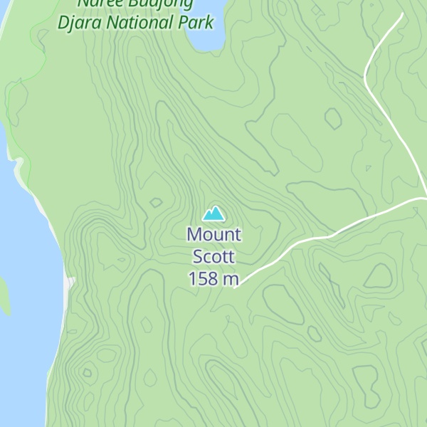 Map of Mount Scott