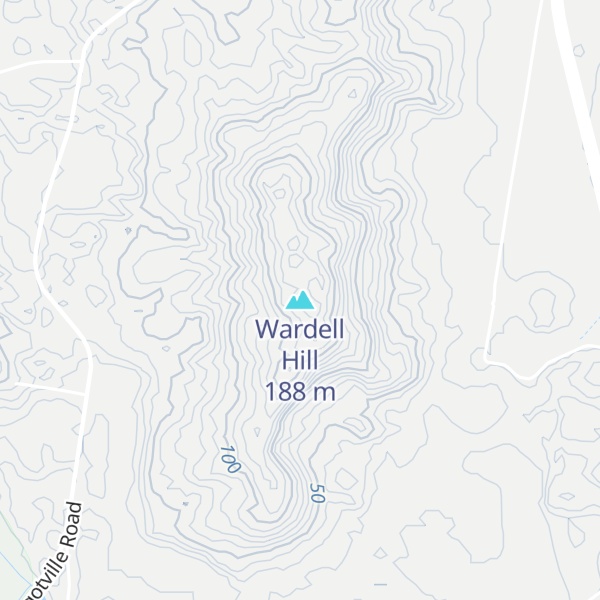 Map of Wardell Hill