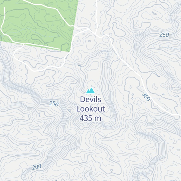 Map of Devils Lookout