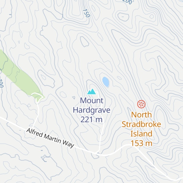 Map of Mount Hardgrave
