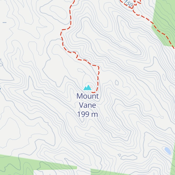 Map of Mount Vane