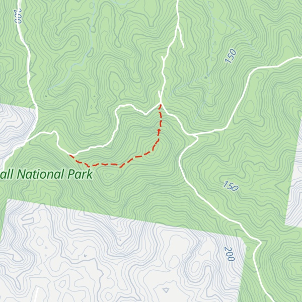 Map of Burringbar Mountain