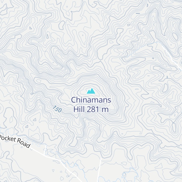 Map of Chinamans Hill
