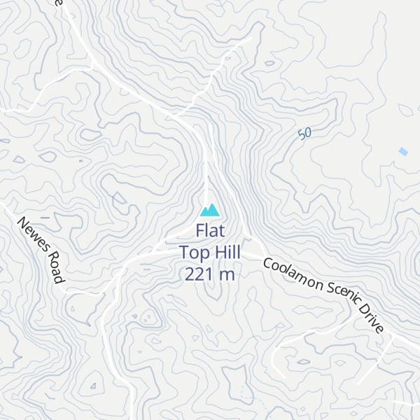 Map of Flat Top Hill
