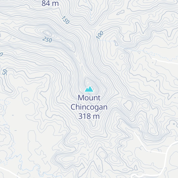 Map of Mount Chincogan