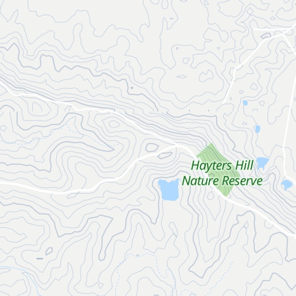 Map of Hayters Hill Nature Reserve