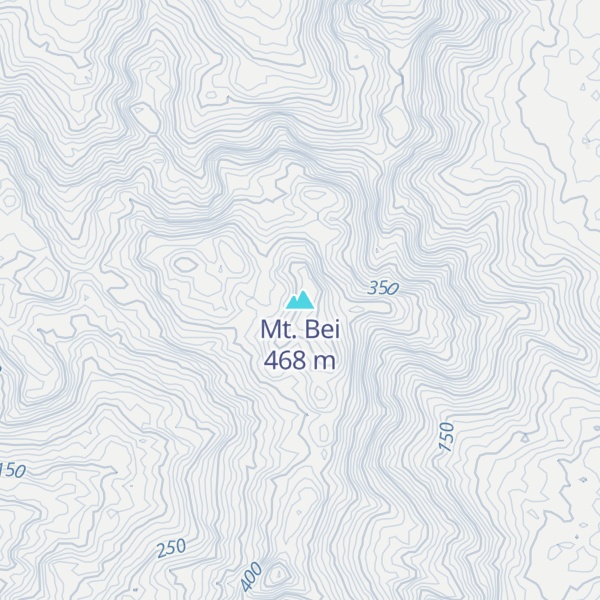 Map of Mt. Bei