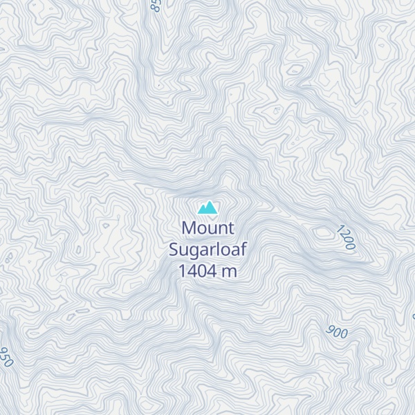 Map of Mount Sugarloaf