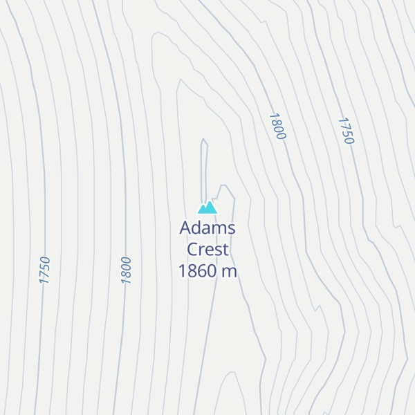 Map of Adams Crest
