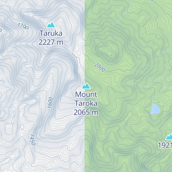 Map of Mount Taroka