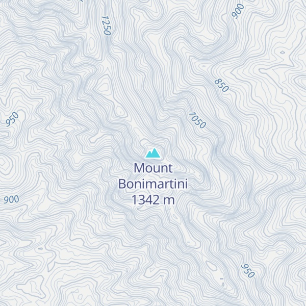 Map of Mount Bonimartini