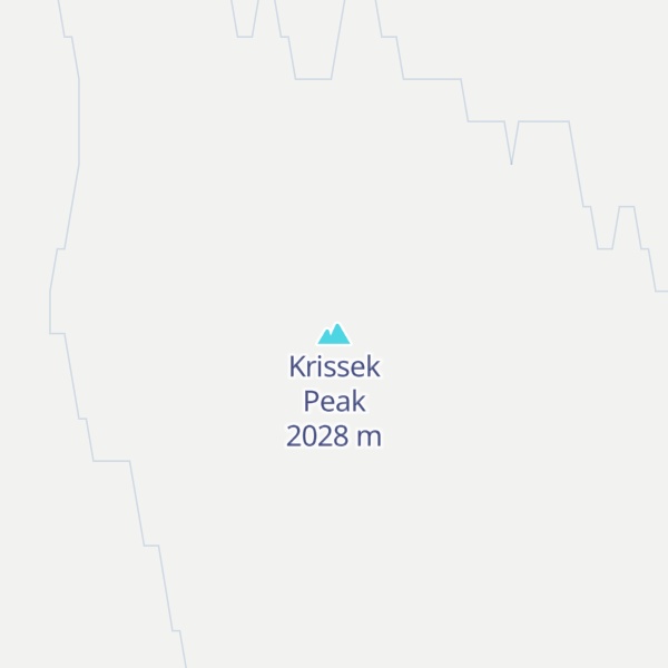 Map of Krissek Peak