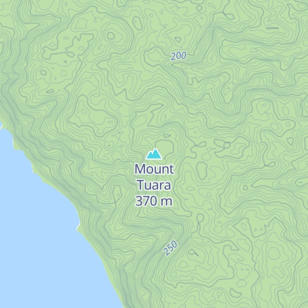 Map of Mount Tuara