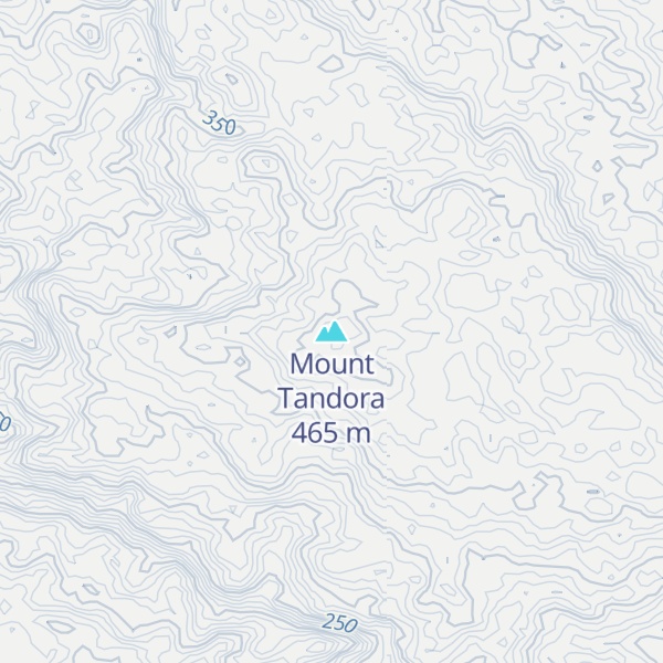 Map of Mount Tandora