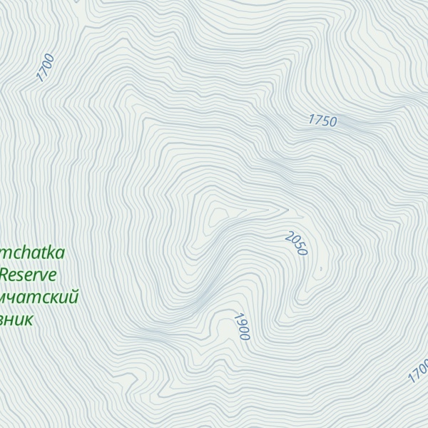 Map of Kambalny Volcano