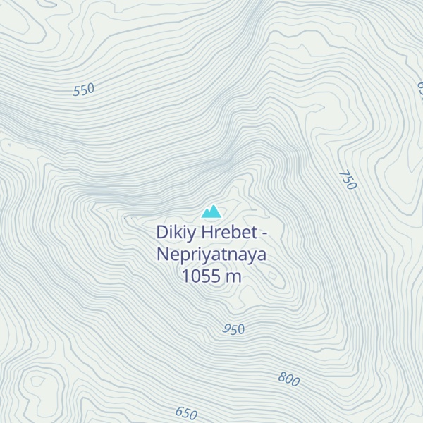 Map of Dikiy Hrebet - Nepriyatnaya