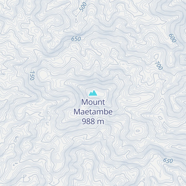 Map of Mount Maetambe