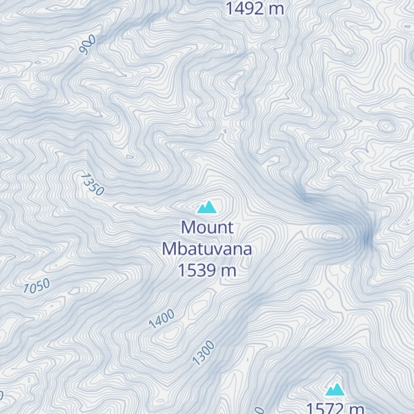 Map of Mount Mbatuvana