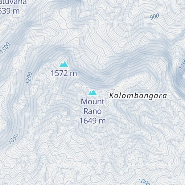 Map of Mount Rano