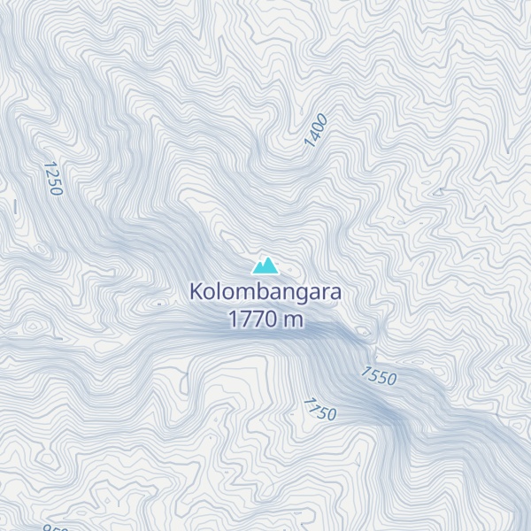 Map of Kolombangara
