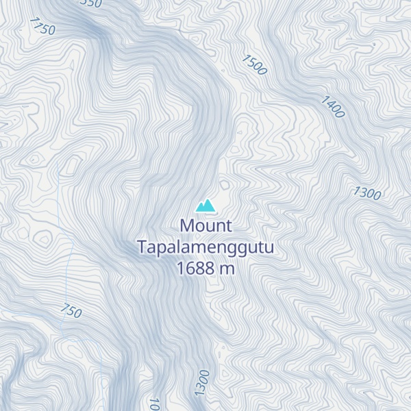 Map of Mount Tapalamenggutu