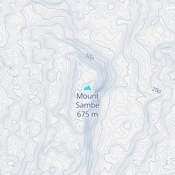 Map of Mount Sambe