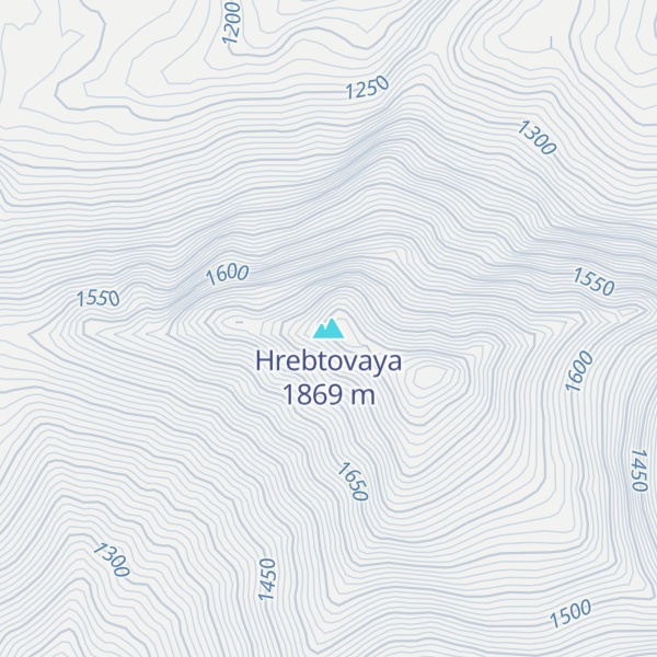 Map of Hrebtovaya