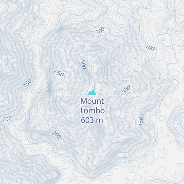 Map of Mount Tombo
