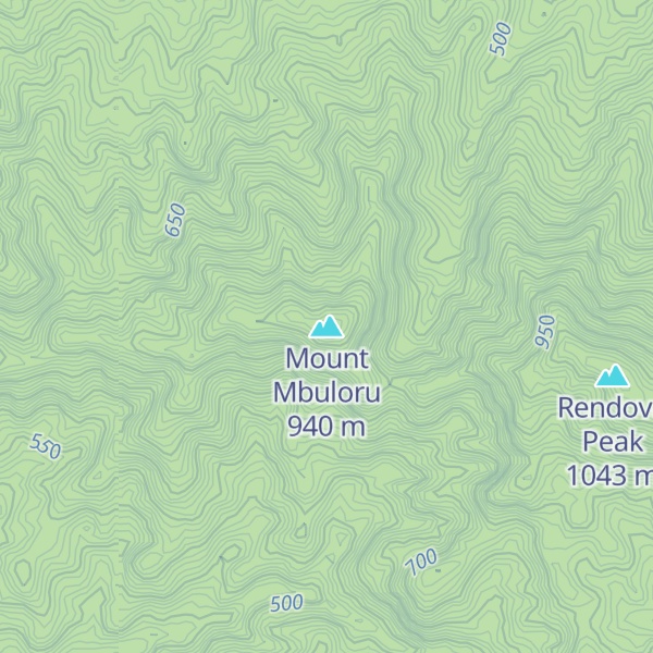 Map of Mount Mbuloru