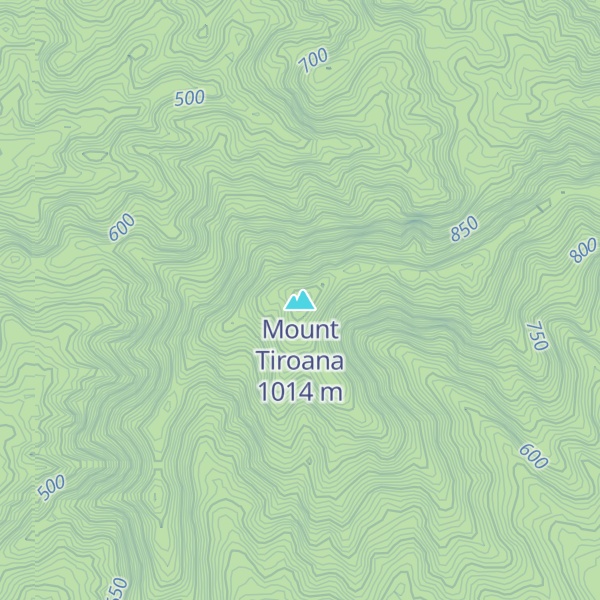 Map of Mount Tiroana