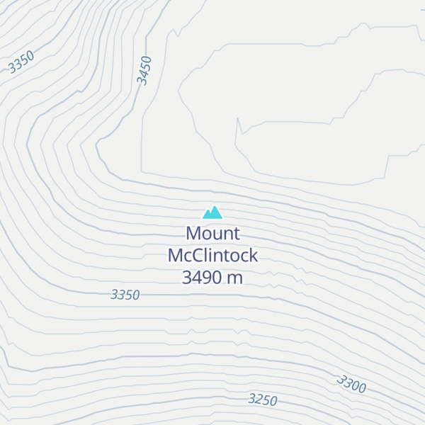 Map of Mount McClintock