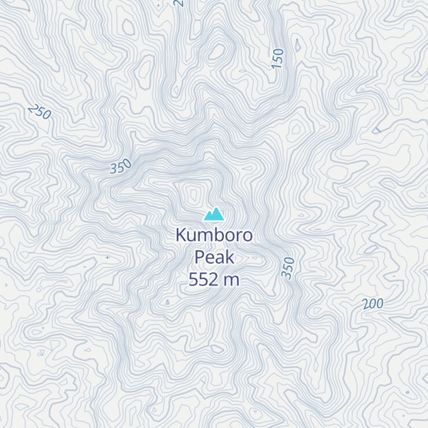 Map of Kumboro Peak