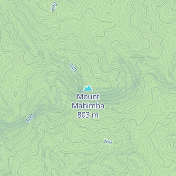 Map of Mount Mahimba