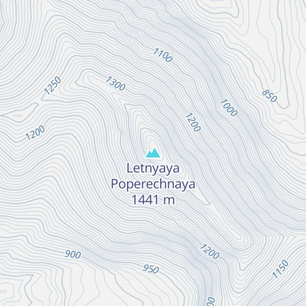 Map of Letnyaya Poperechnaya