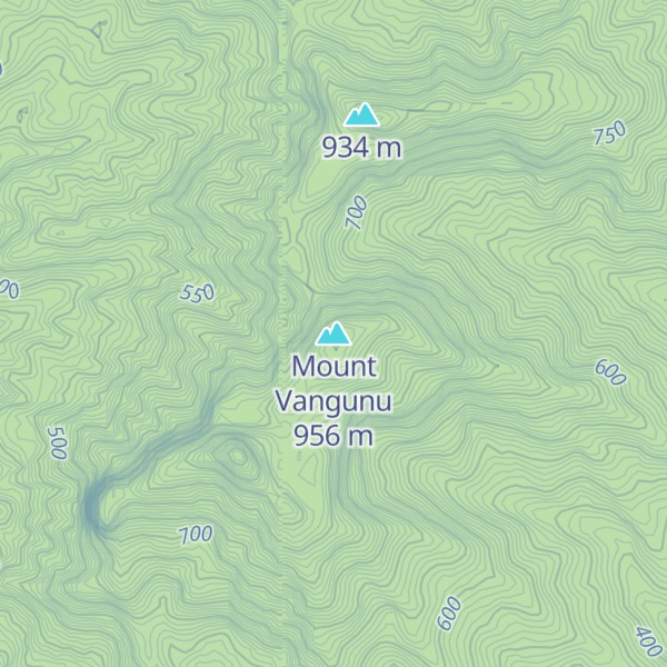 Map of Mount Vangunu