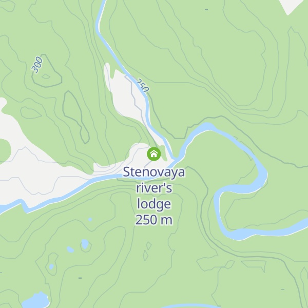 Map of Stenovaya river's lodge