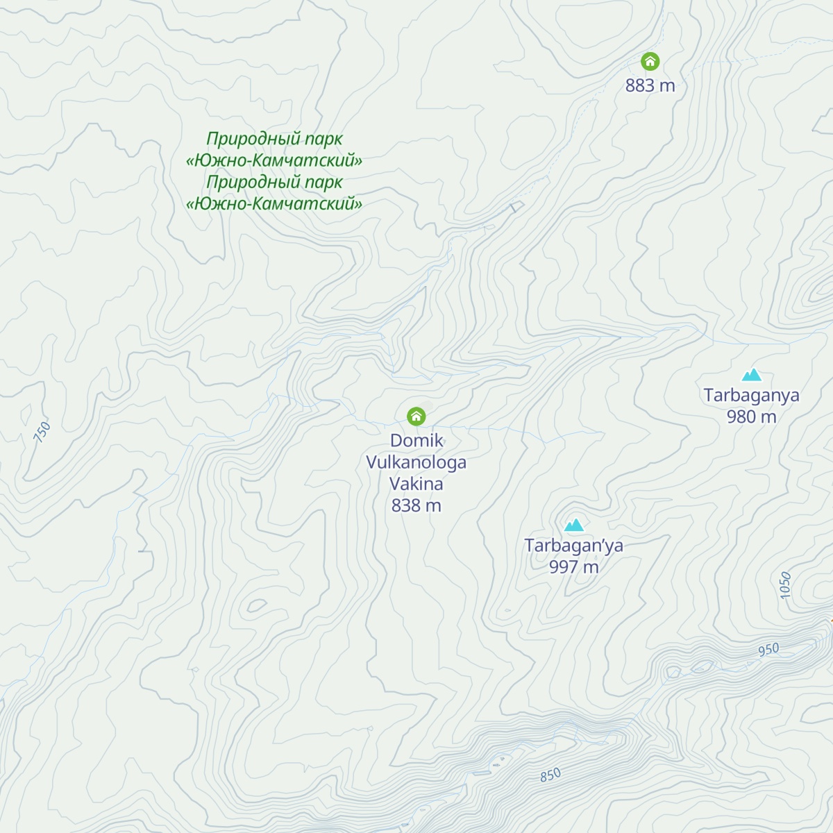 Domik Vulkanologa Vakina map