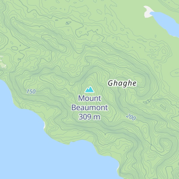 Map of Mount Beaumont