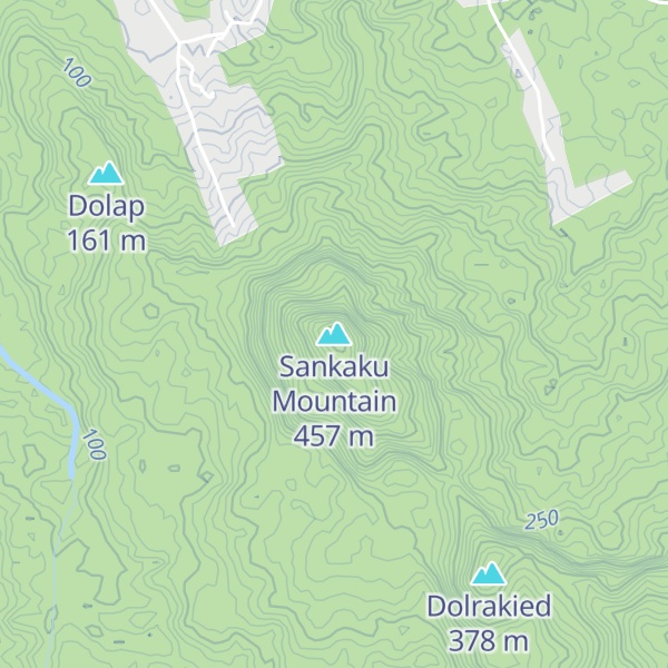 Map of Sankaku Mountain